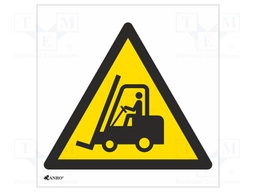 Safety sign; warning; Mat: PVC; W: 200mm; H: 200mm