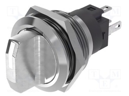 Switch: rotary; Pos: 2; SPDT; 0.5A/220VAC; 0.7A/24VDC; on panel