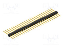 Connector: pin strips; pin header; male; PIN: 26; 2.54mm; SMT; 1x26