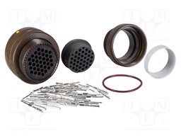 Connector: circular; PIN: 37; straight; crimped; gold-plated