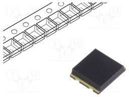 PIN photodiode; 940nm; 870-950nm; 65°; Mounting: SMD; Lens: black