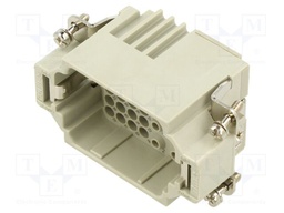 Connector: HDC; contact insert; male; CX; PIN: 8; 8+PE; size 57.27