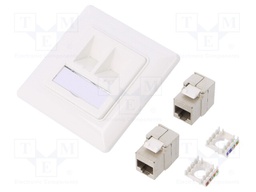 Socket; RJ45; Cat: 6a; shielded,Keystone; Layout: 8p8c; 5÷8.5mm