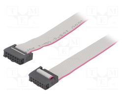 Ribbon cable with IDC connectors; 12x28AWG; Cable ph: 1.27mm