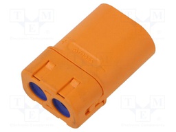 Connector: DC supply; plug; LFB50; male; PIN: 2; for cable; orange