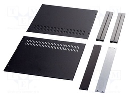 Enclosure: with panel; vented; X: 483mm; Y: 177mm; Z: 43mm