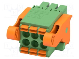 PCB connector, nominal cross section: 1.5 mm?, color: green,