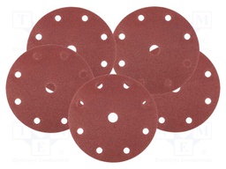 Sanding plate; Granularity: 80; Mounting: bur; with holes; Ø150mm