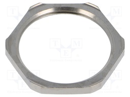 Nut; with earthing; M32; brass; 36mm; Thread: metric; Pitch: 1.5