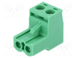Pluggable terminal block; 5.08mm; ways: 2; straight; plug; female