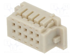 Plug; wire-board; female; DF13; 1.25mm; PIN: 10; w/o contacts