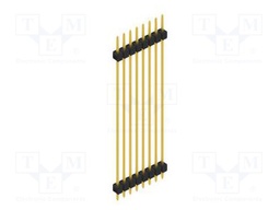 Connector: pin strips; pin header; male; PIN: 8; 2.54mm; THT; 1x8