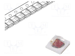 Power LED; cherry red; Pmax: 3W; λd: 720-740nm; 130°; Case: 3535; SMD