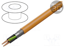 Wire: motor; chainflex® CF886; 4G0.75mm2; orange; stranded; Cu