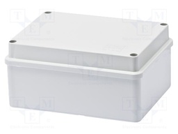 Enclosure: junction box; wall mount; plastic; grey