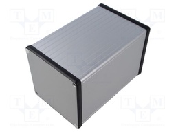 Enclosure: with panel; 1455; X: 104.5mm; Y: 160mm; Z: 104.5mm; grey