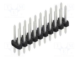 Connector: pin strips; pin header; male; PIN: 20; 2mm; THT; 2x10