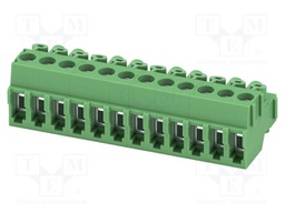 PCB connector, nominal cross section: 1.5 mm?, color: green,