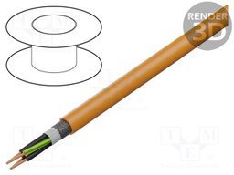 Wire; ÖLFLEX® SERVO FD 781 CY; 4G16mm2; stranded; Cu; PVC; orange