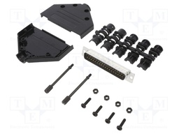 D-Sub; PIN: 37; male; unshielded; straight; soldering; for cable