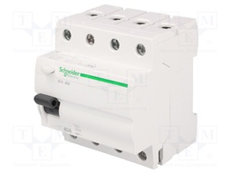 RCD breaker; Inom: 40A; Ires: 30mA; Poles: 4; 400V; Mounting: DIN