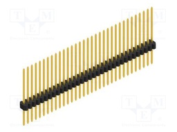 Connector: pin strips; pin header; male; PIN: 33; 1.27mm; THT; 1x33