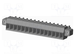 Connector: pluggable terminal block; plug; female; straight; grey