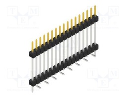 Connector: pin strips; pin header; male; PIN: 17; 2.54mm; SMT; 1x17