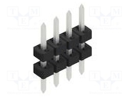 Connector: pin strips; pin header; male; PIN: 4; 2mm; THT; 1x4; 100V