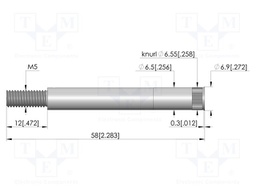 Test probe socket; silver plated; KS-623; 58mm; test needles