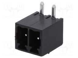 Pluggable terminal block; 3.5mm; ways: 2; angled 90°; socket; male
