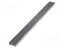 Heatsink: extruded; grilled; natural; L: 1000mm; W: 75mm; H: 25mm