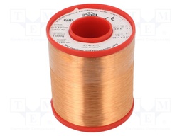 Coil wire; single coated enamelled; 0.1mm; 1kg; -65÷155°C