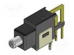 Switch: push-button; Pos: 2; SPDT; 0.014A/28VDC; ON-(ON); 500MΩ