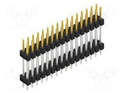 Connector: pin strips; pin header; male; PIN: 32; 2.54mm; THT; 2x16