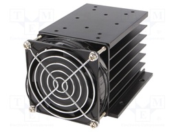 Heatsink: extruded; H; black; L: 125mm; W: 193mm; H: 135mm; aluminium