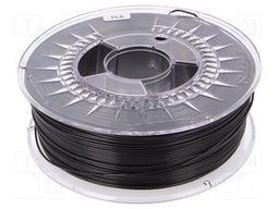 Filament: PLA; 1.75mm; black; 200÷235°C; 1kg; ±0,05mm