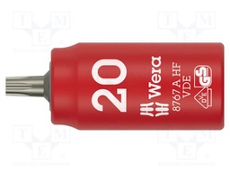 Socket; socket spanner,Torx®; TX20; 1/4"; insulated; 36mm