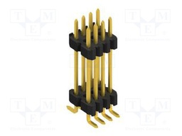 Connector: pin strips; pin header; male; PIN: 8; 1.27mm; SMT; 2x4