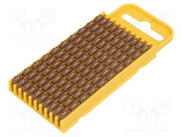 Markers for cables and wires; Label symbol: 1; 4.3÷5.3mm; brown