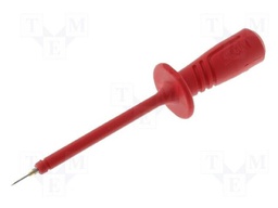 Test probe; 1kV; red; Tip diameter: 0.75mm; Socket size: 4mm