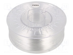 Filament: PMMA; 1.75mm; transparent; Printing temp: 225÷245°C; 1kg