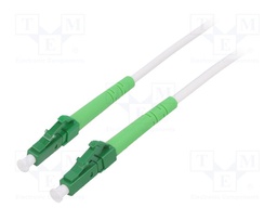 Fiber patch cord; OS2; LC/APC,both sides; 2m; LSZH; white