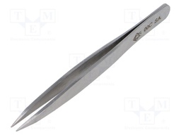 Tweezers; 105mm; for precision works; Blade tip shape: flat
