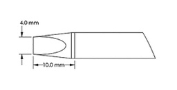Tip; chisel,elongated; 4mm; for soldering station; GT-HP-T6C