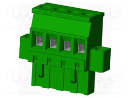 Connector: pluggable terminal block; plug; female; angled 90°