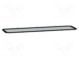 Cable gland plate; steel; W: 130mm; L: 445mm; Spacial S3D; D: 1.5mm