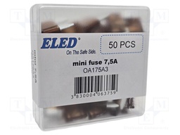 Fuse: fuse; 7.5A; 32VDC; automotive; 11.1mm