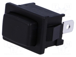 Switch: push-button; Pos: 2; SPST-NO; 6A/250VAC; black; 50mΩ
