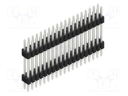 Connector: pin strips; pin header; male; PIN: 38; 1.27mm; THT; 2x19